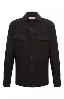 Рубашка из шерсти и хлопка Agnona