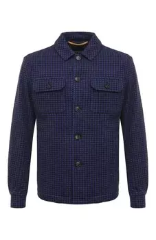 Рубашка из шерсти и хлопка Sartorio