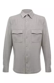 Рубашка из шерсти и кашемира Agnona