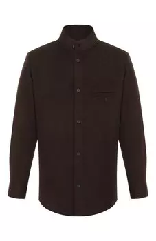 Рубашка из шерсти и кашемира Emporio Armani