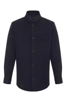 Рубашка из шерсти и кашемира Emporio Armani