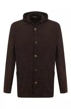 Куртка-рубашка из шерсти и шелка Kiton