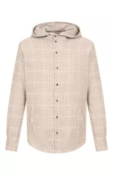 Рубашка из шерсти и шелка Kiton