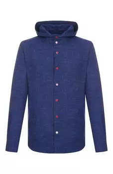 Рубашка из шерсти и шелка Kiton