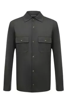 Рубашка из шерсти и шелка Marco Pescarolo