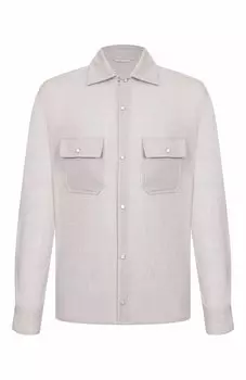 Рубашка из шерсти и шелка Marco Pescarolo