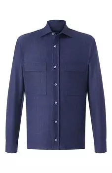 Рубашка из шерсти и шелка Paul&Shark