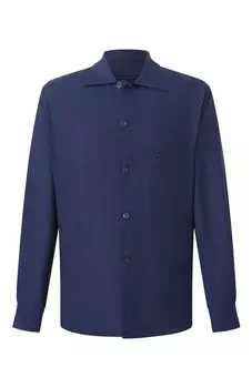 Рубашка из шерсти и шелка Stefano Ricci