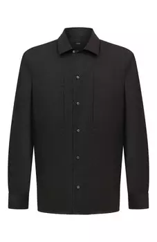 Рубашка из шерсти и шелка Zilli