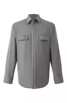 Рубашка из шерсти и шелка Zilli