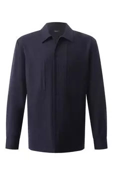 Рубашка из шерсти и шелка Zilli