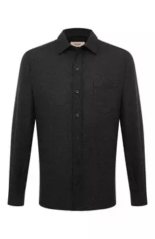 Рубашка из шерсти и вискозы Agnona