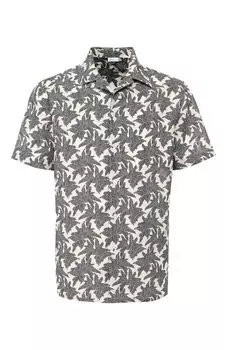 Рубашка из смеси хлопка и льна Brioni