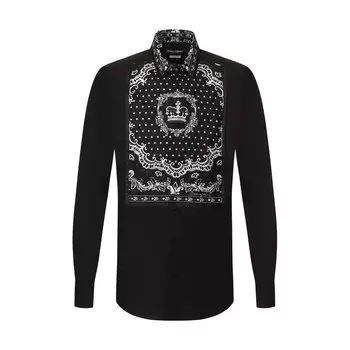 Рубашка из смеси хлопка и шелка Dolce &amp; Gabbana