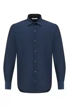 Рубашка из смеси хлопка и шелка Loro Piana