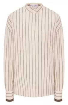 Рубашка из вискозы Brunello Cucinelli
