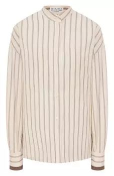 Рубашка из вискозы Brunello Cucinelli