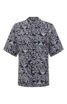 Рубашка из вискозы Emporio Armani
