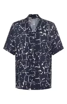Рубашка из вискозы Emporio Armani