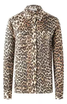 Рубашка из вискозы Ganni