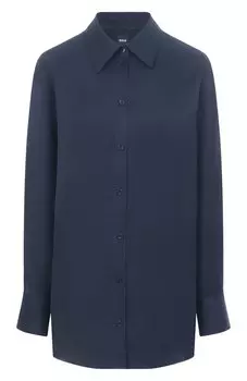 Рубашка из вискозы и льна BOSS