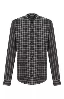 Рубашка из вискозы и льна Hannes Roether