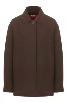 Рубашка из вискозы и льна Max Mara Studio