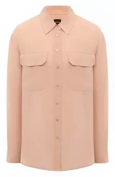 Рубашка из вискозы и шелка BOSS Orange