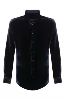Рубашка из вискозы и шелка Giorgio Armani