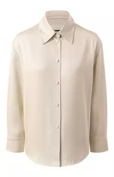 Рубашка из вискозы и шелка Jil Sander