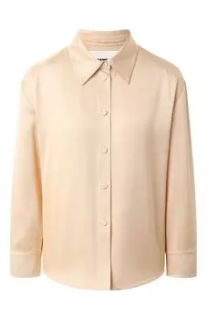 Рубашка из вискозы и шелка Jil Sander