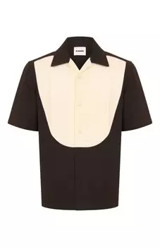 Рубашка из вискозы и шелка Jil Sander