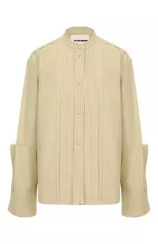 Рубашка из вискозы и шелка Jil Sander