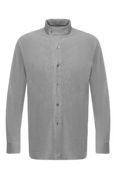 Рубашка из вискозы с воротником мандарин Giorgio Armani
