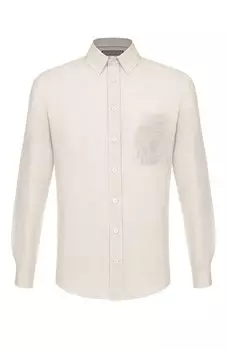 Рубашка изо льна и хлопка Canali