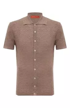 Рубашка изо льна и хлопка Daniele Fiesoli