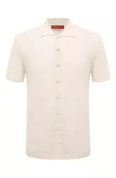 Рубашка изо льна и хлопка Daniele Fiesoli