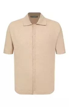 Рубашка изо льна и хлопка Daniele Fiesoli