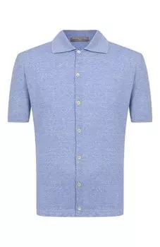 Рубашка изо льна и хлопка Daniele Fiesoli