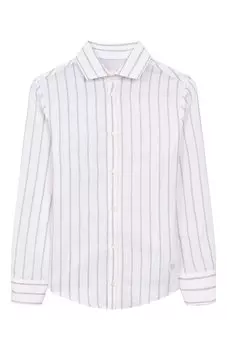 Рубашка изо льна и хлопка Eleventy