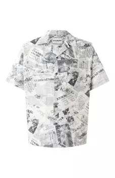 Рубашка изо льна и хлопка Iceberg