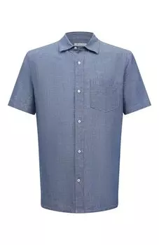 Рубашка изо льна и хлопка Loro Piana