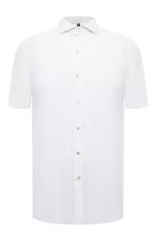 Рубашка изо льна и хлопка Luigi Borrelli