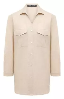 Рубашка изо льна и хлопка Pietro Brunelli