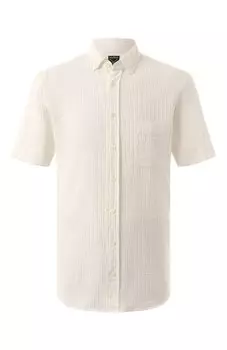 Рубашка изо льна и хлопка Van Laack