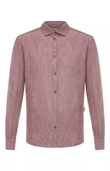 Рубашка изо льна и хлопка Zimmerli