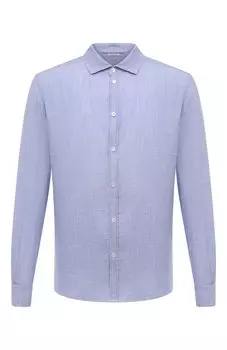 Рубашка изо льна и хлопка Zimmerli