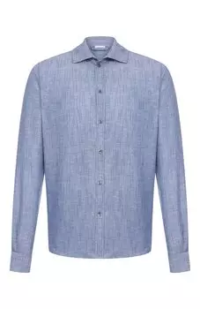 Рубашка изо льна и хлопка Zimmerli