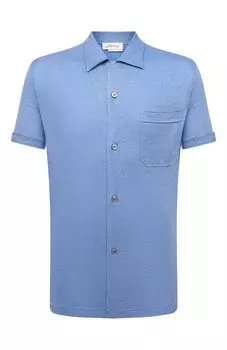 Рубашка изо льна и шелка Brioni