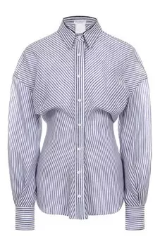 Рубашка изо льна и шелка Brunello Cucinelli